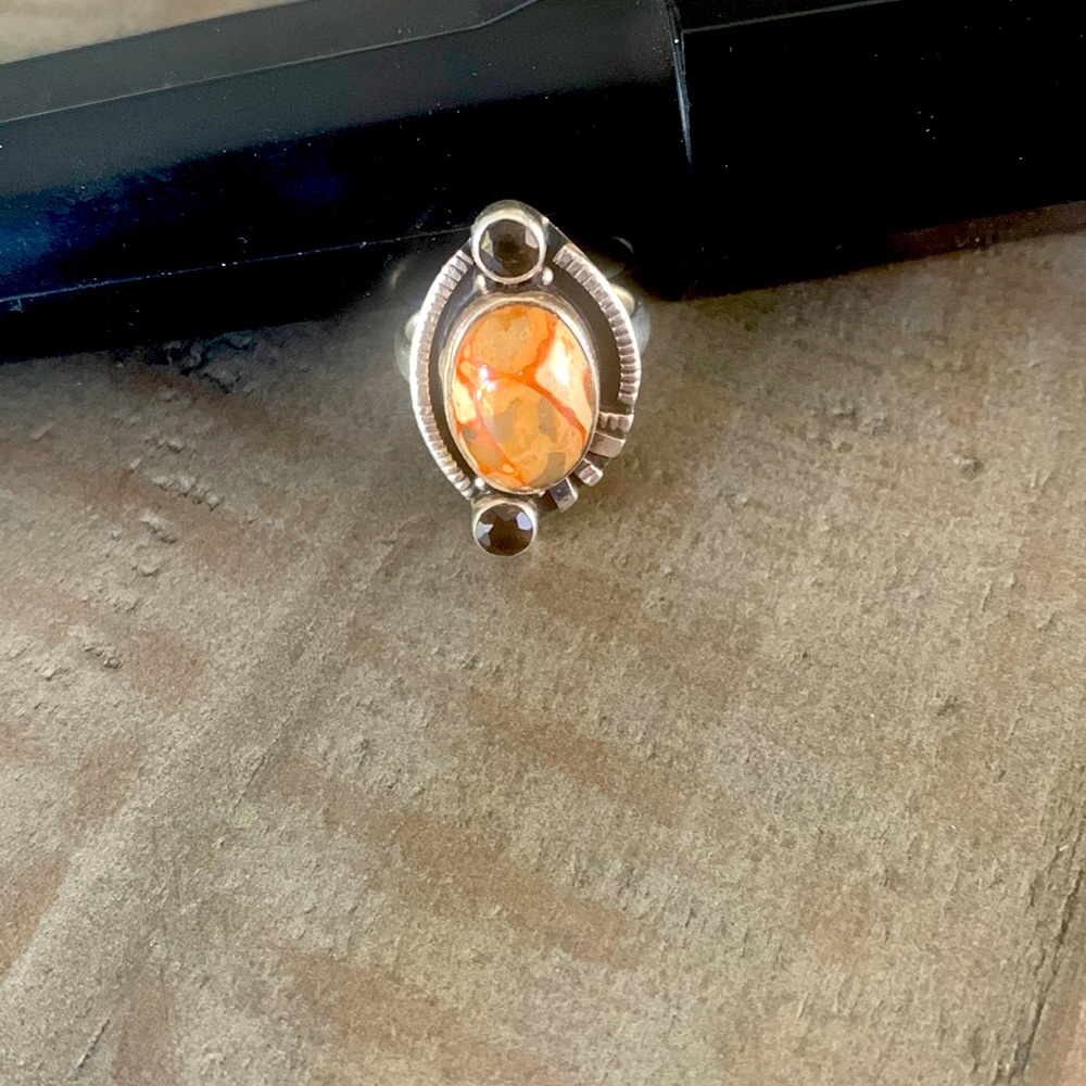 Sterling Jasper Ring - image 1